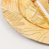 Create Unforgettable Events with Embossed Tropical Leaves Charger Plates